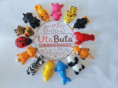 14 toys For £20 3D Printed Cute Little Animals