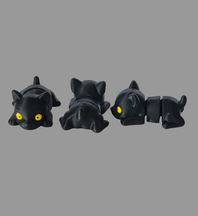 Sable, an Adorable 3D Printed Black Panther with personality to spare
