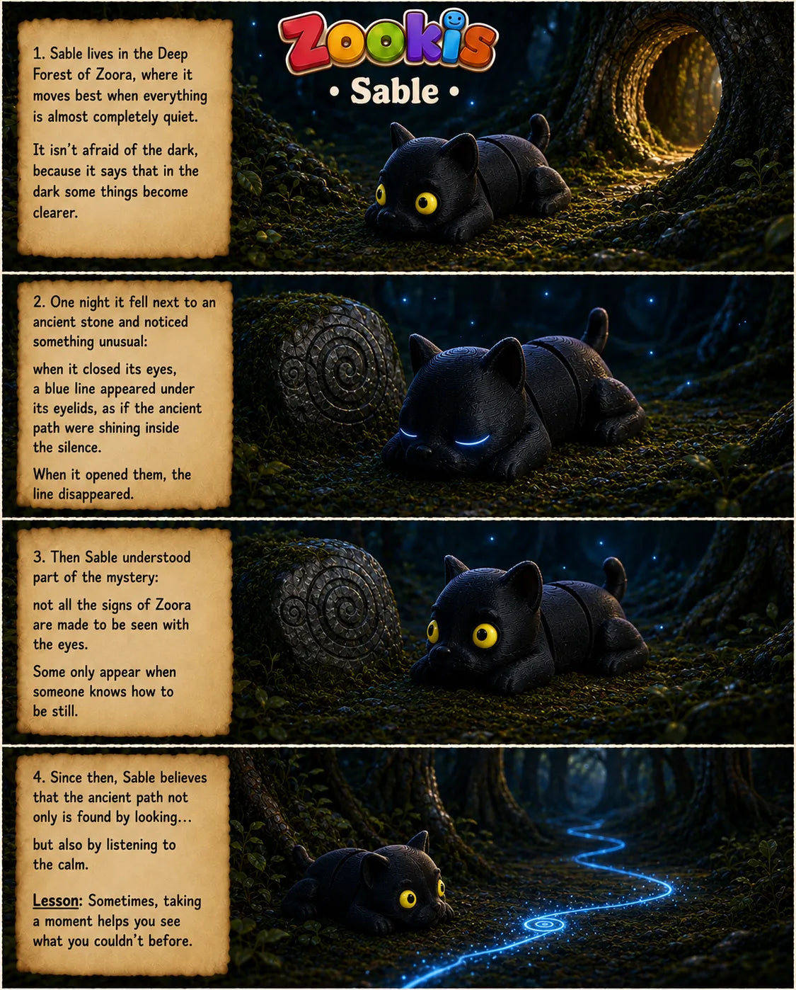 Sable, an Adorable 3D Printed Black Panther with personality to spare